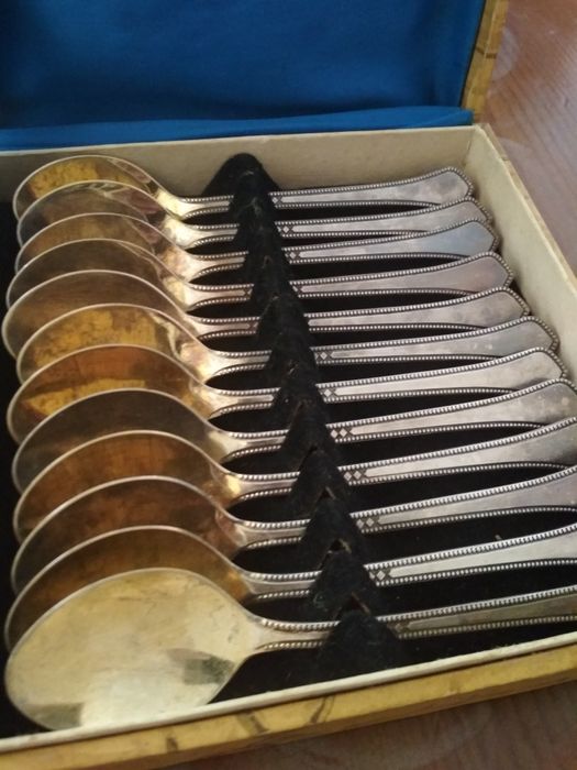 Ложки советские позолота серебро