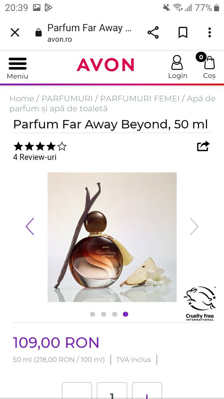 Set cadou format din parfum Far Away Beyond 50ml lotiune corp si mini