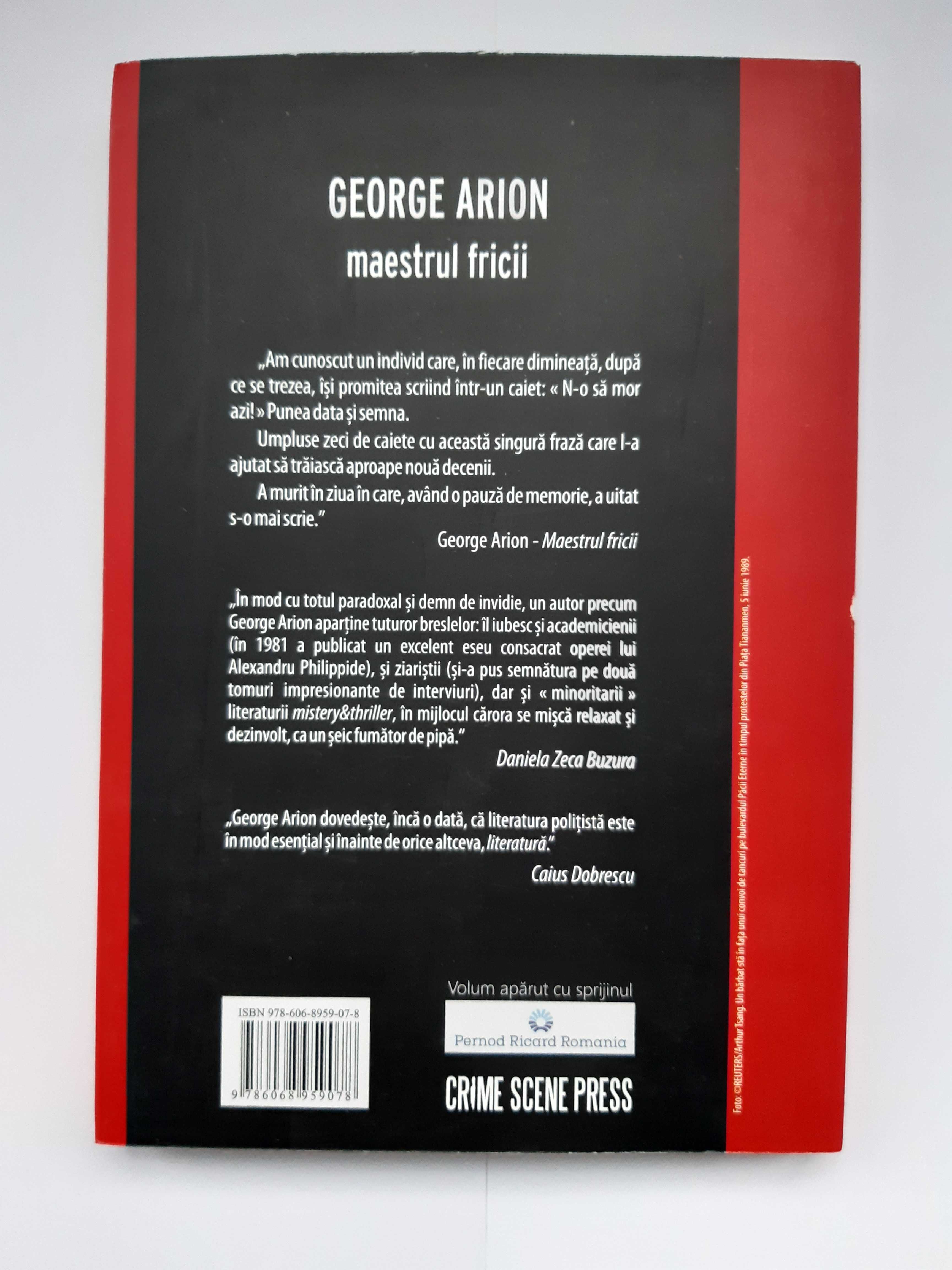 Maestrul fricii - autor George Arion