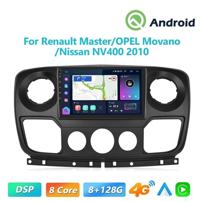 Navigatie Android Renault Master Waze YouTube GPS BT