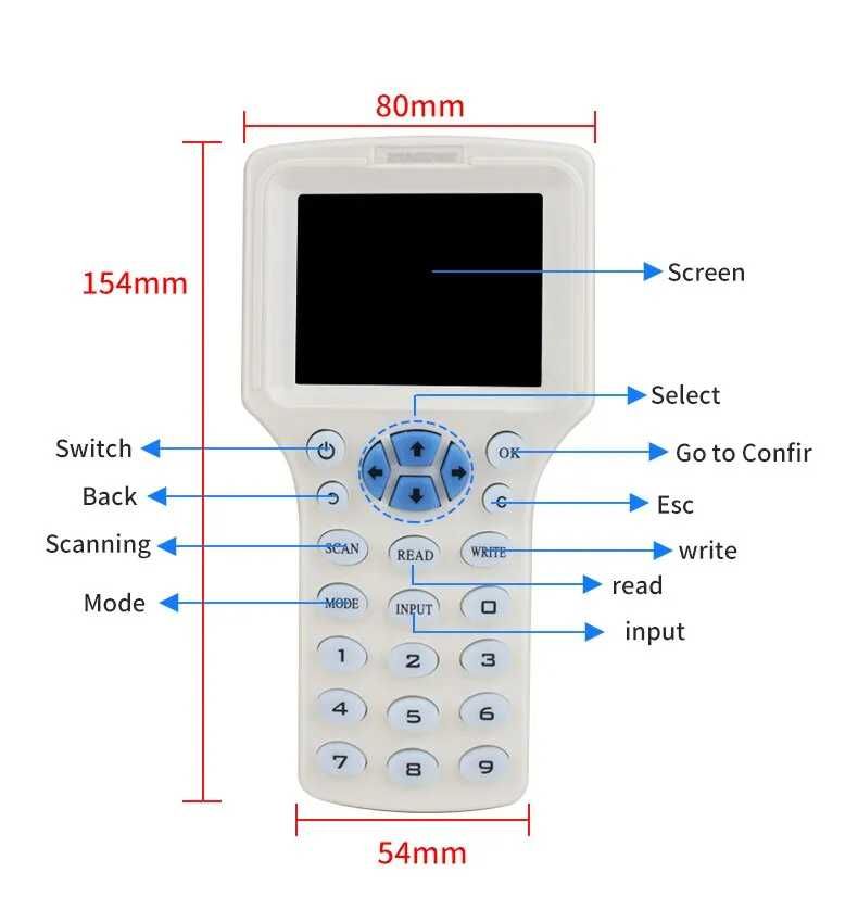 Професионален RFID дубликатор (копира, чете и записва) карти/чипове