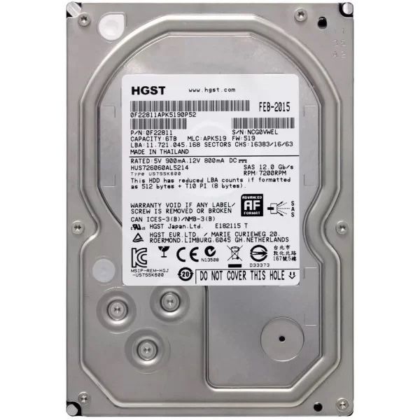 Hdd HGST enterprise 6TB, 100% health fara erori