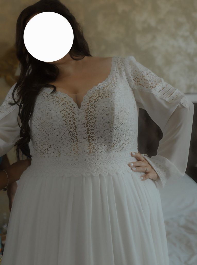 Rochie de mireasa plus size A line