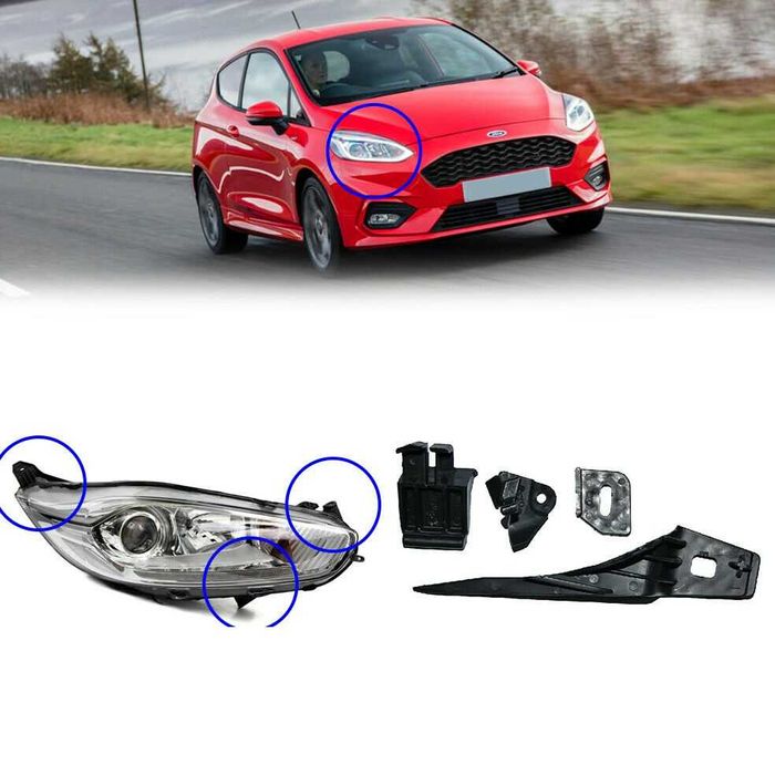 Ремонтен комплект щипки за фар Ford Fiesta форд фиеста фар фарове