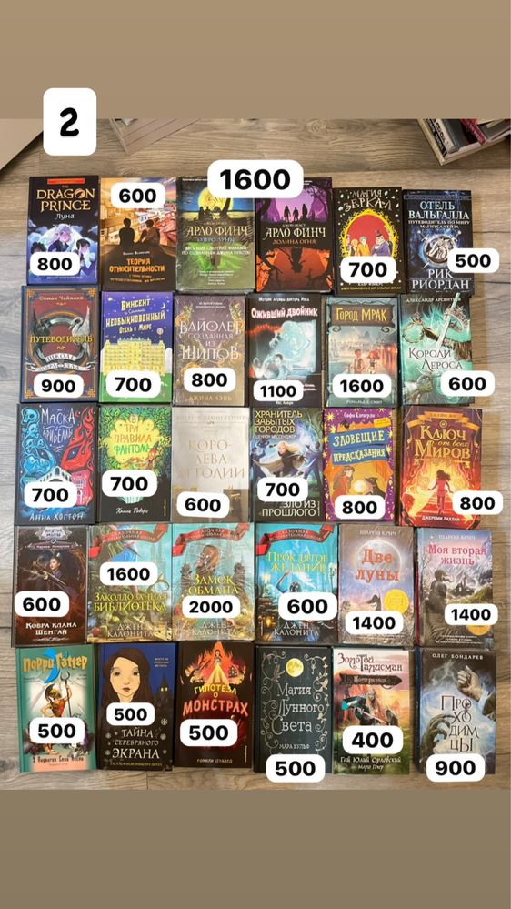 Продажа новых книг разных жанров