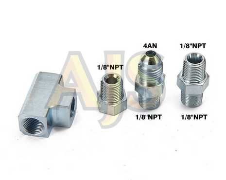 тройник под датчик давления масла сталь