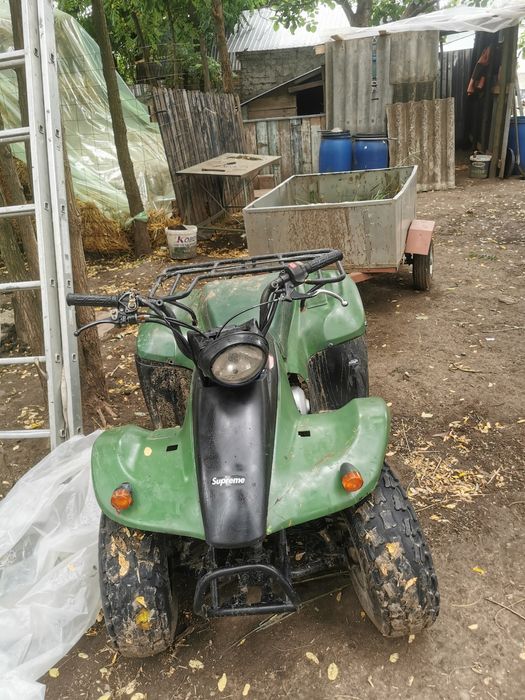 Atv 150 cc, plus remorcută