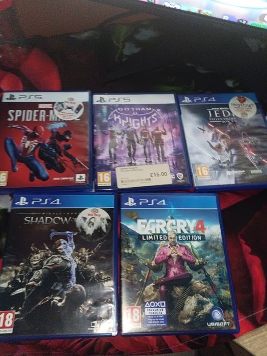 Spider man Shadow of war Gotham Kingts Jedi star wars Farcry 4