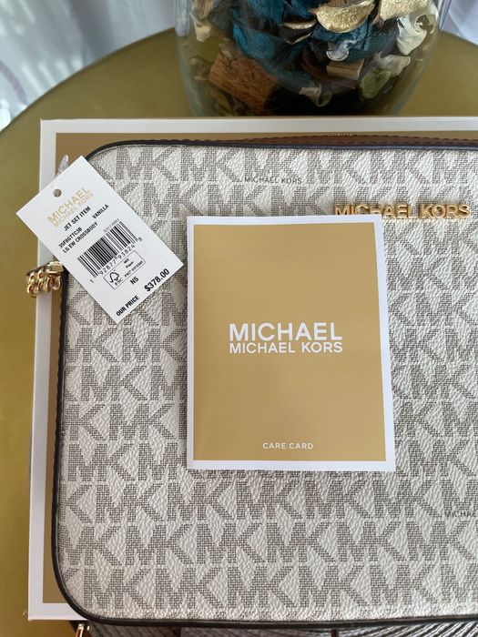 Дамска чанта Michael Kors Jet black Vanilla