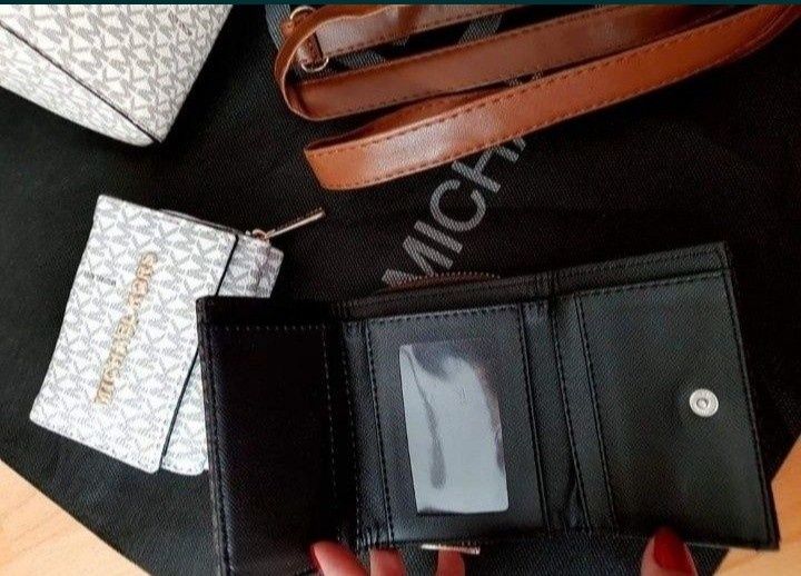 Set MK(geanta +portofel),logo metalic, saculet, etichetă
