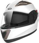 Casca moto YEMA YM-829, marimea M, alba, vizor cu zgarieturi