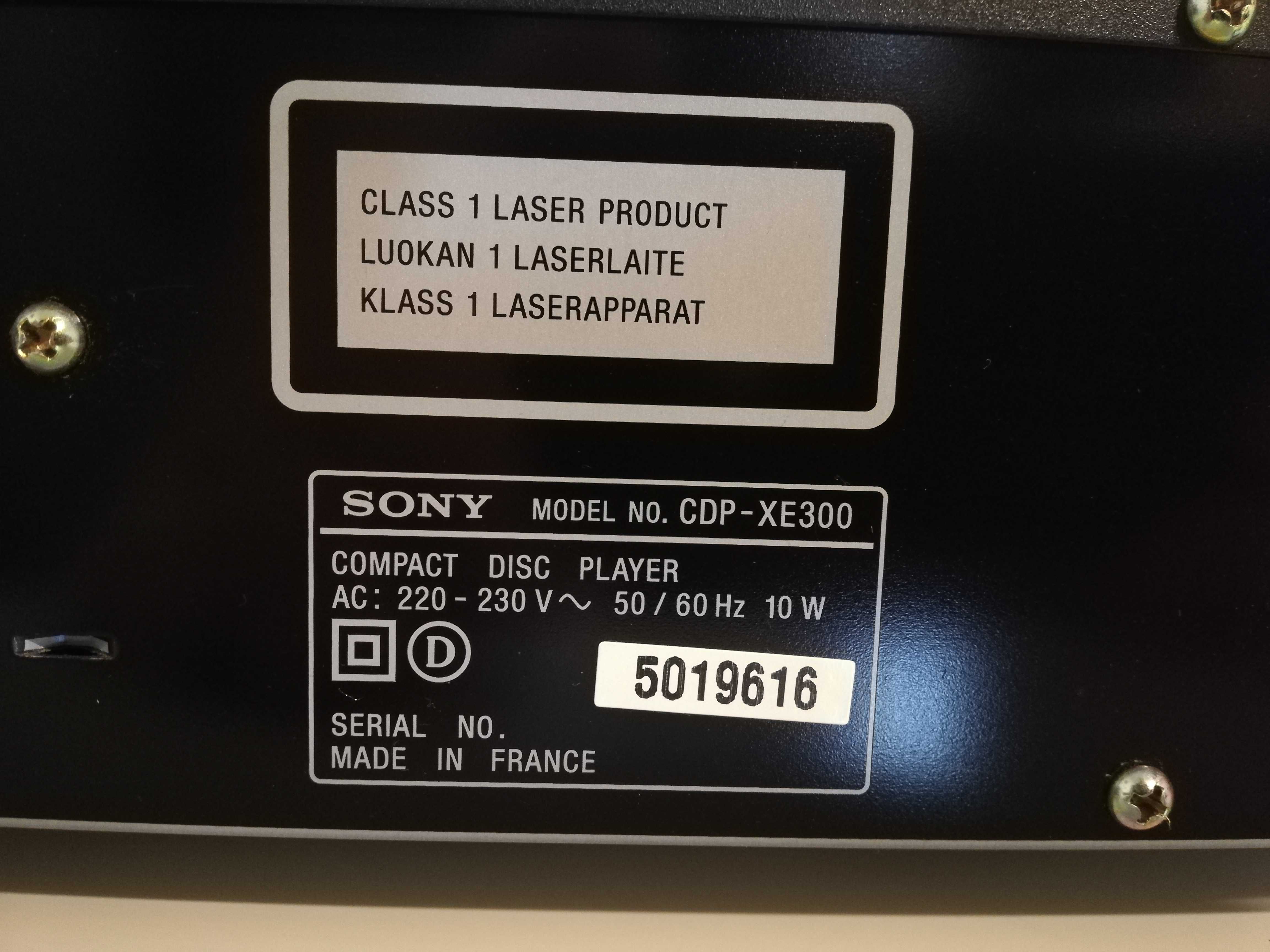 CD Player SONY model CDP-XE300 cu telecomanda - Impecabil/made France