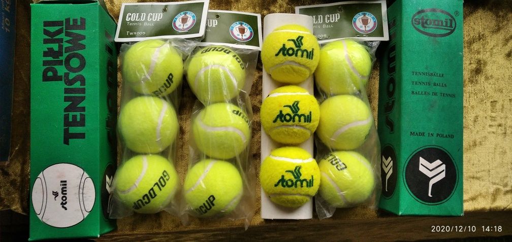 Тенис топки, чисто нови "GOLD CUP" & " STOMIL".