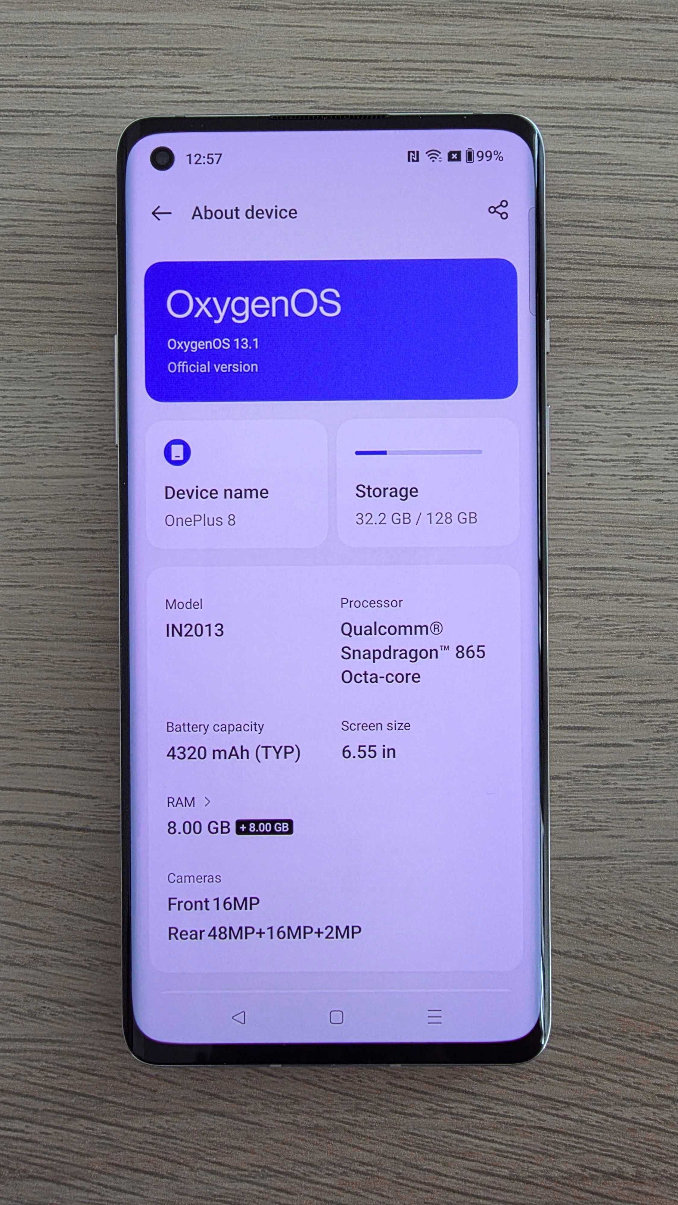 OnePlus 8 Interstellar Glow 128GB