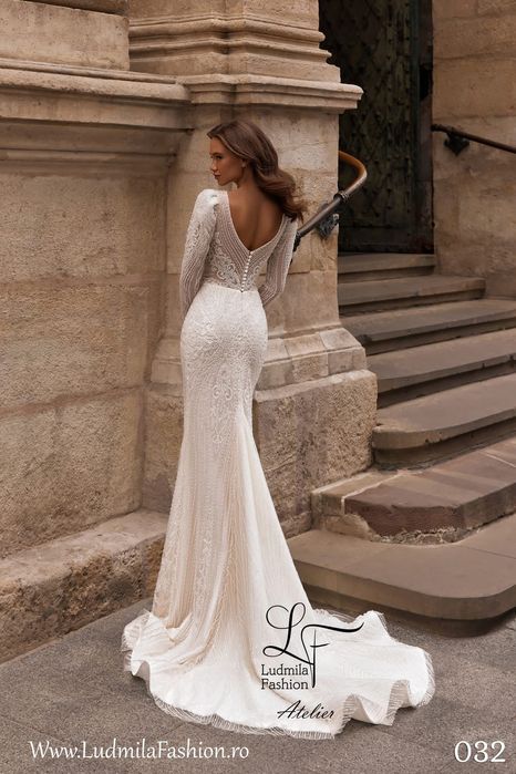 Rochie de mireasa  de vanzare facuta pe comanda la ALudmila, 38 masura