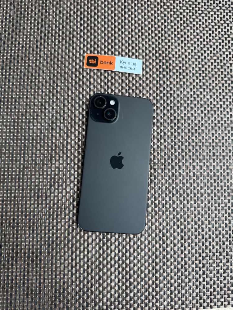 100%*ЛИЗИНГ 37лв/м iPhone 15+ / Black / 128гб plus айфон 15 плюс