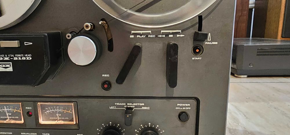 Magnetofon Akai GX-215 Autorevers 3 capete 3 motoare servisat test vid