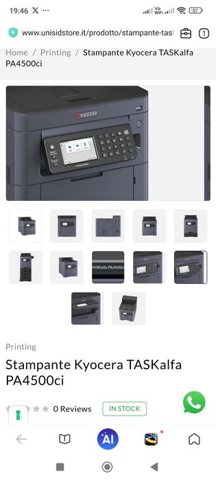 Stampanta Nouă Kyocera TASKalfa PA4500CI