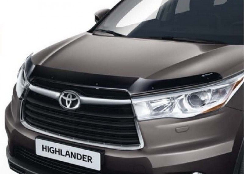 Дефлектор капота Toyota Highlander с 2014 по 2019