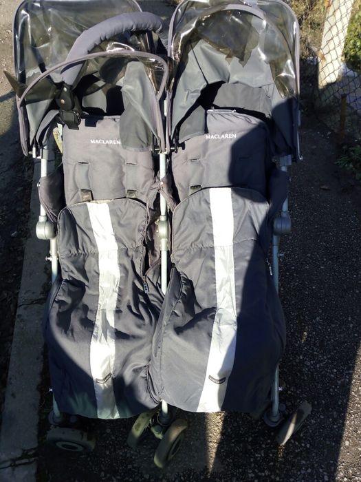 Продавам количка макларън за близнаци и породени