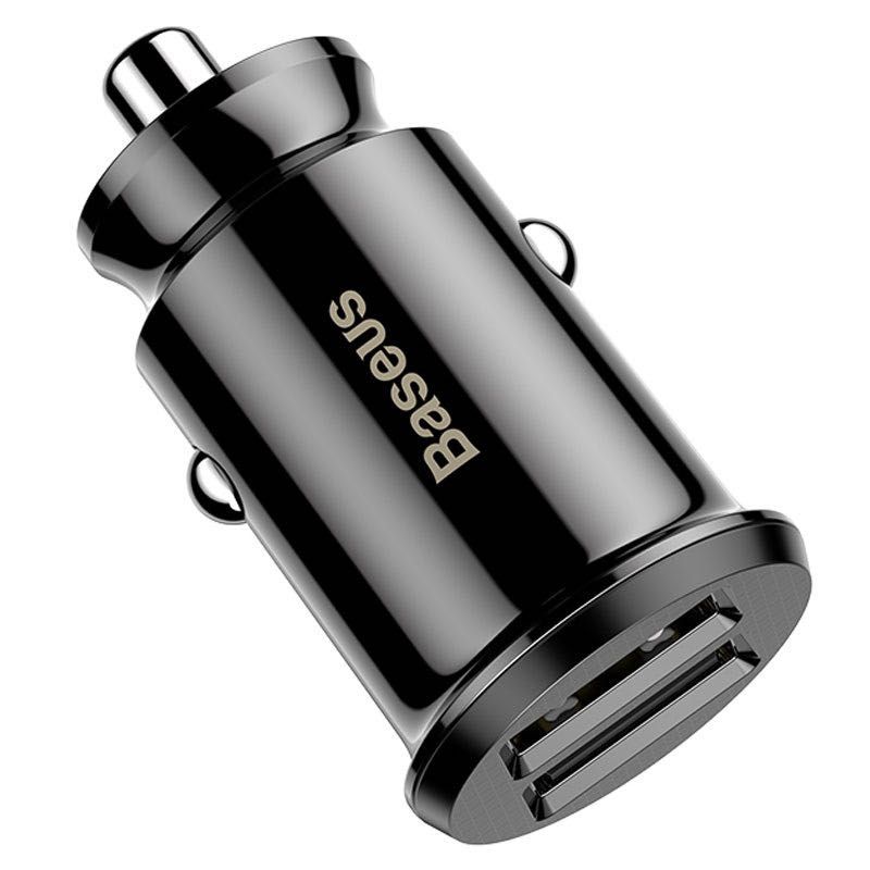 Baseus зарядно/адаптер за кола бързо зареждане с 2 USB порта 3.1A Fast