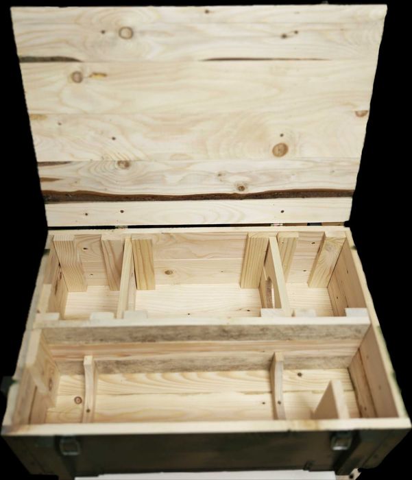 Cutii/Lăzi din Lemn Masiv pentru uz Militar / Transport sau uz Civil