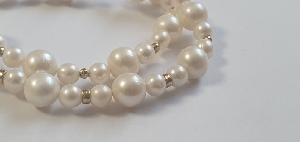 Colier perle naturale cu aur 14k