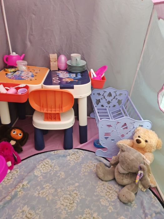 Стол лего трансформер со стульчиком