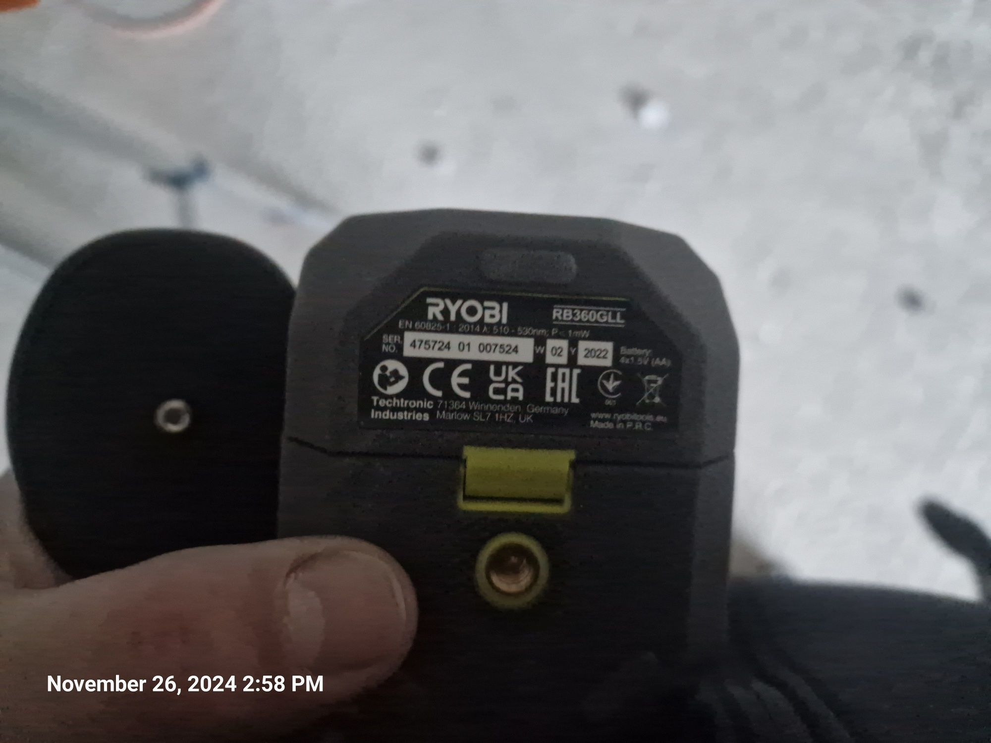 Nivela laser Ryobi RB360GLL