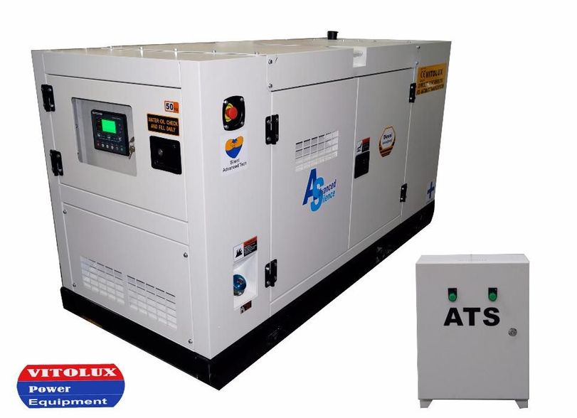 32 КVA / 26 KW Шумозаглушени Трифазни Дизелови Генератори с Автоматика