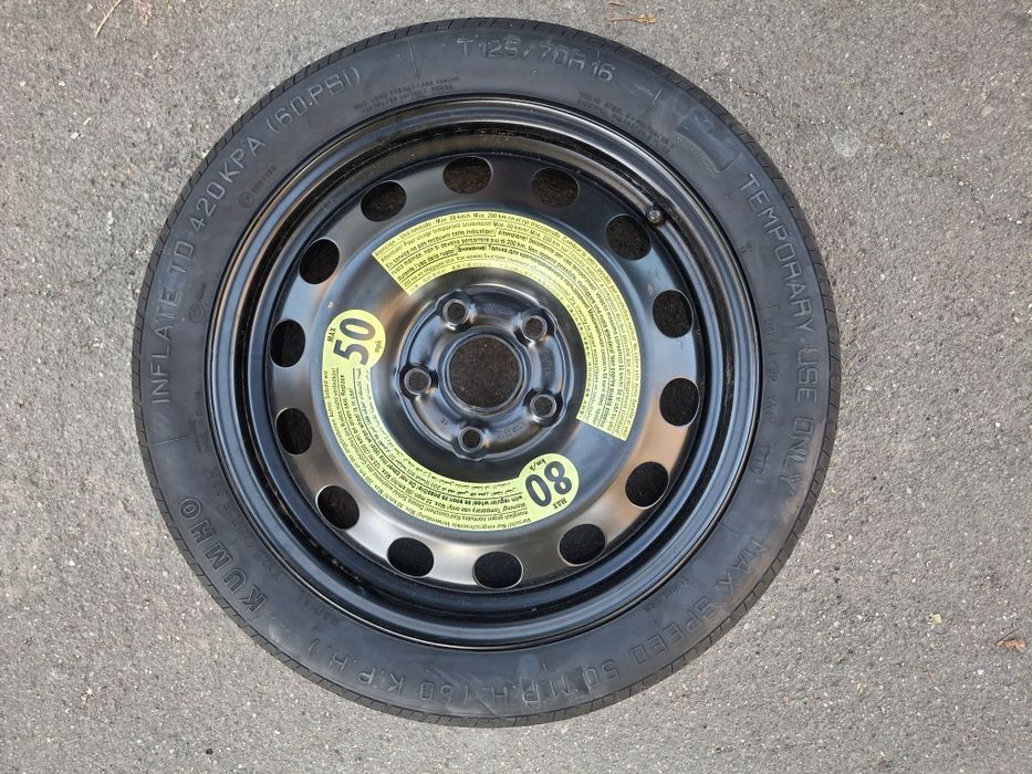 Vand Rezerva Slim 5x112 R 16 125 70 16 Golf Passat Skoda Seat  Audi