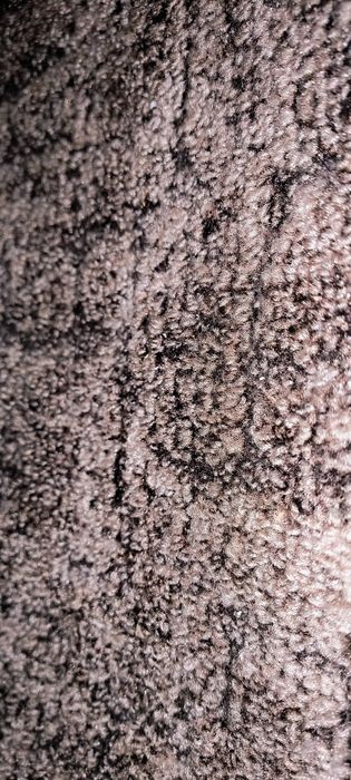 Мокет окантен кафяв меланж