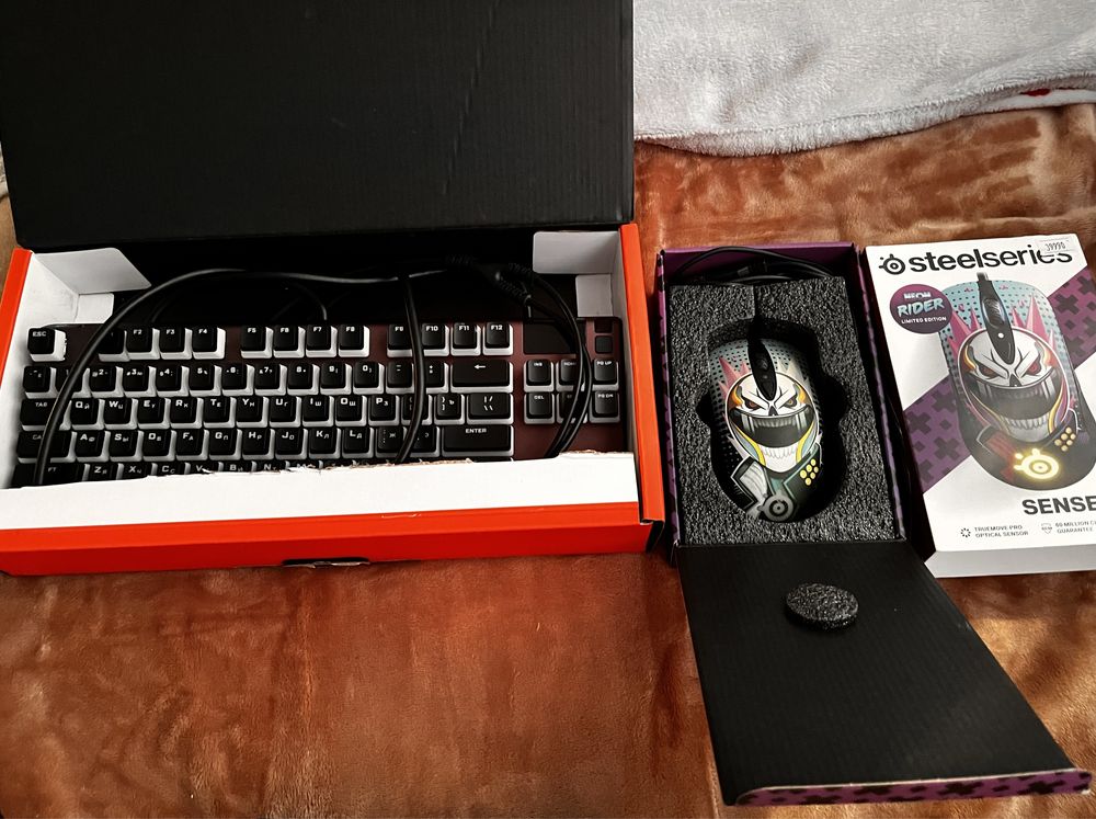 Steelsiries Apex 7 TKL клавиатура + Steelsiries Neon Rider мышка