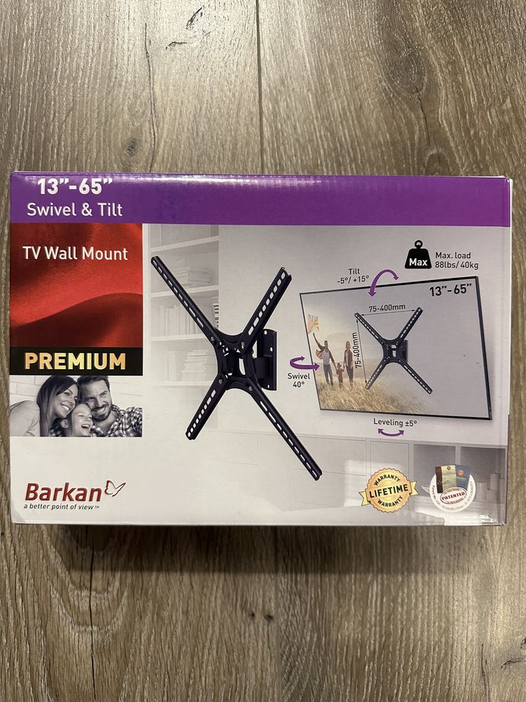 Suport TV de perete, Barkan 13”-65”