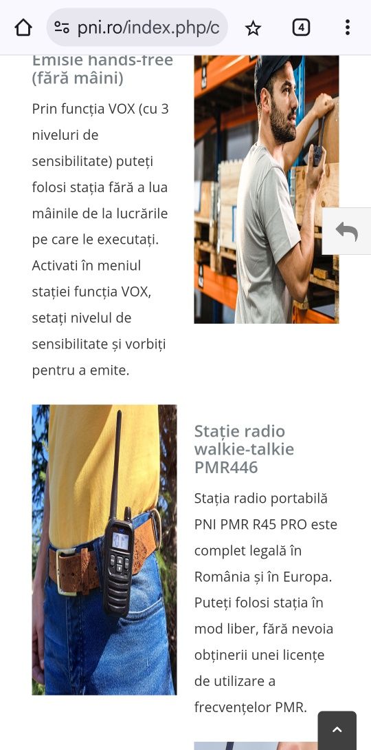 Statie radio portabila noua