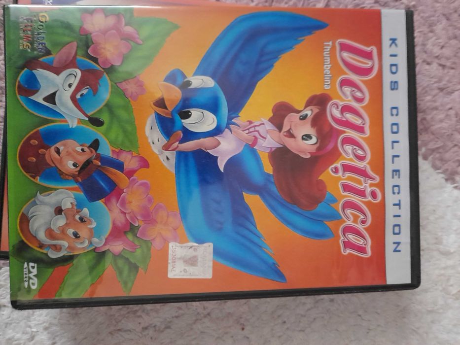 Cd-uri animate, tom si jery, strumfi, kemy curiosul si cu printese