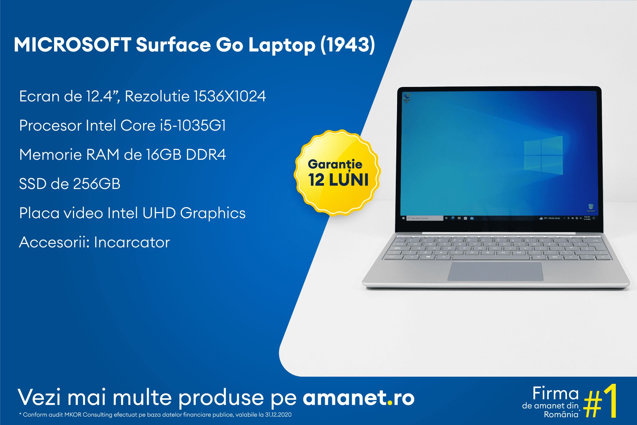 Laptop Microsoft Surface Go Laptop (Model 1943 - BSG Amanet & Exchange
