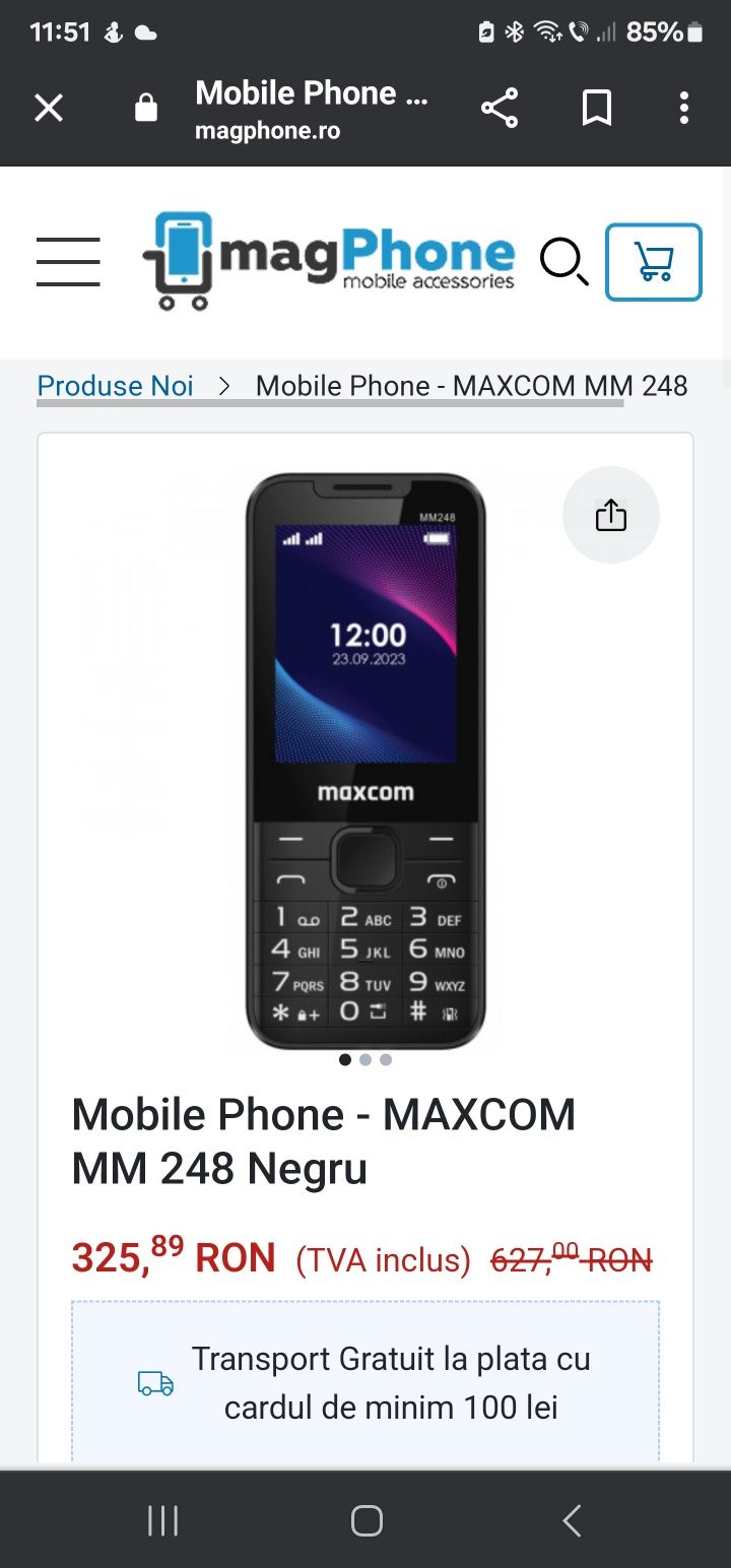 Telefon mobil MAXCOM MM248