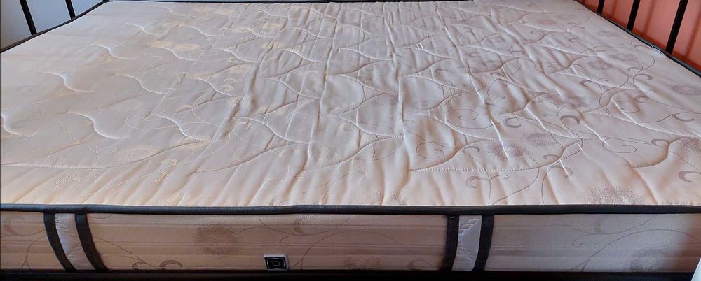 Saltea spuma și somieră fag 160x200 (stare bună)