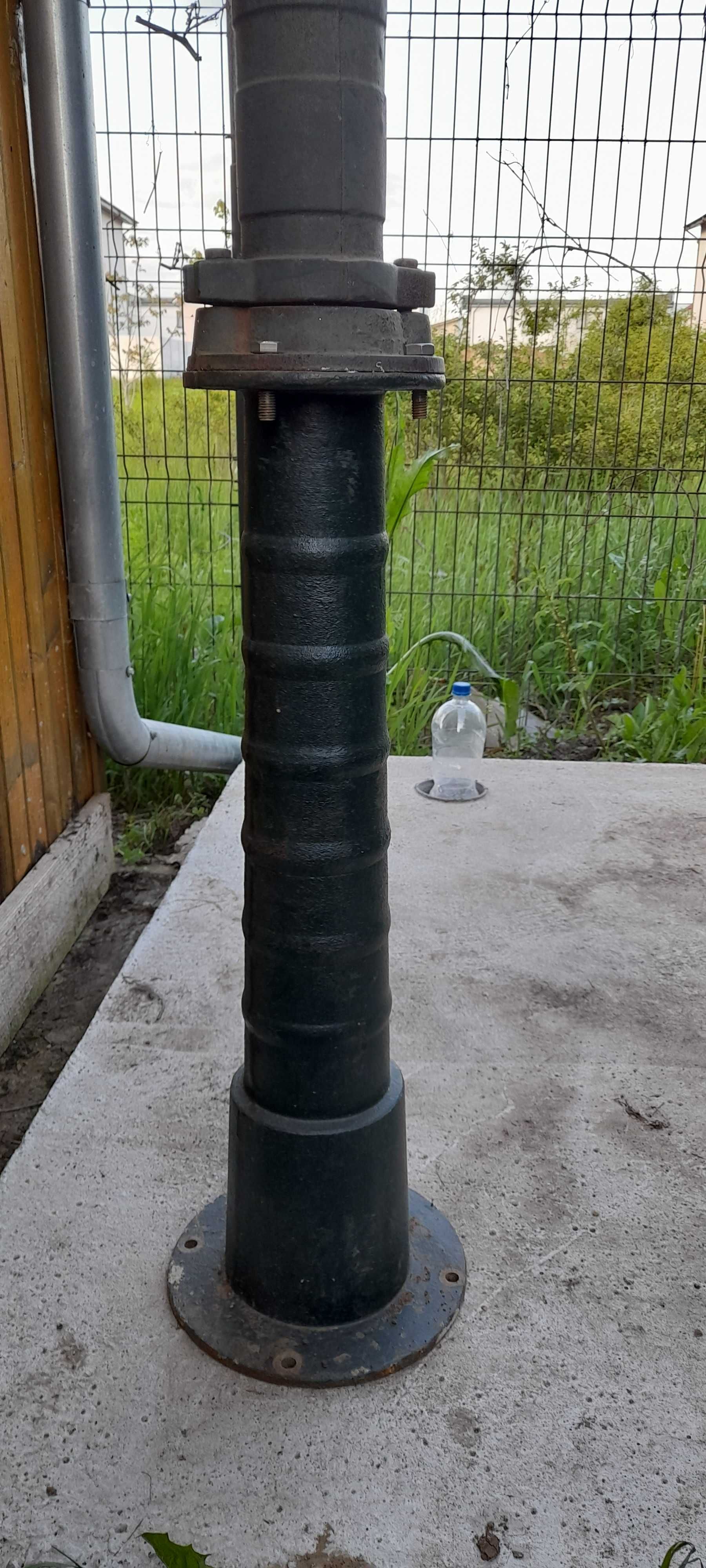 Pompa manuala pentru gradina, apa potabila, verde, fonta, H 66 cm