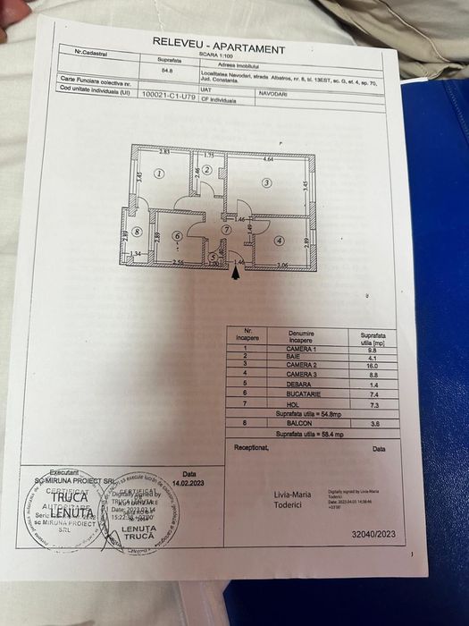 Vand apartament 3 camere zona EST Navodari