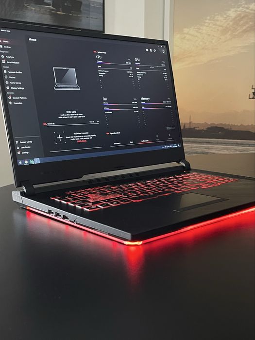 Laptop Gaming ASUS ROG – 17” – i7 / 24GB RAM / SSD + HDD / GTX 1660Ti