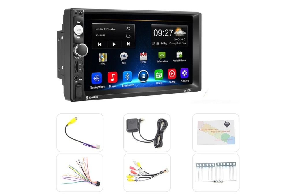 Dvd auto Android 9.1, 2Din mp5 player auto , Wifi Garantie 2 ani