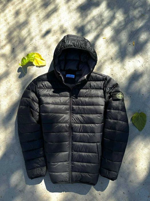 Черно Мъжко Яке Stone Island Стон Айлнъд Зимно Якето