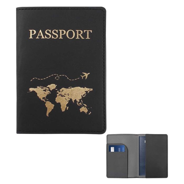 Husa de pasaport, protectie carduri si documente de calatorie, 14x10cm