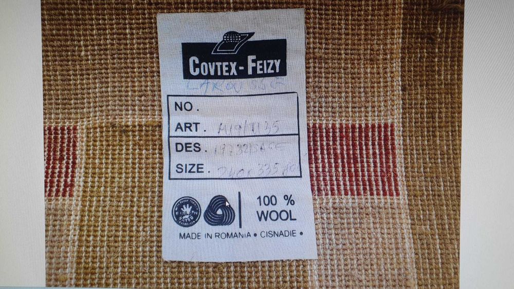 Covor NOU sigilat lana 100% Cisnadie,colectia LAROUSSE, suprafata 8 MP