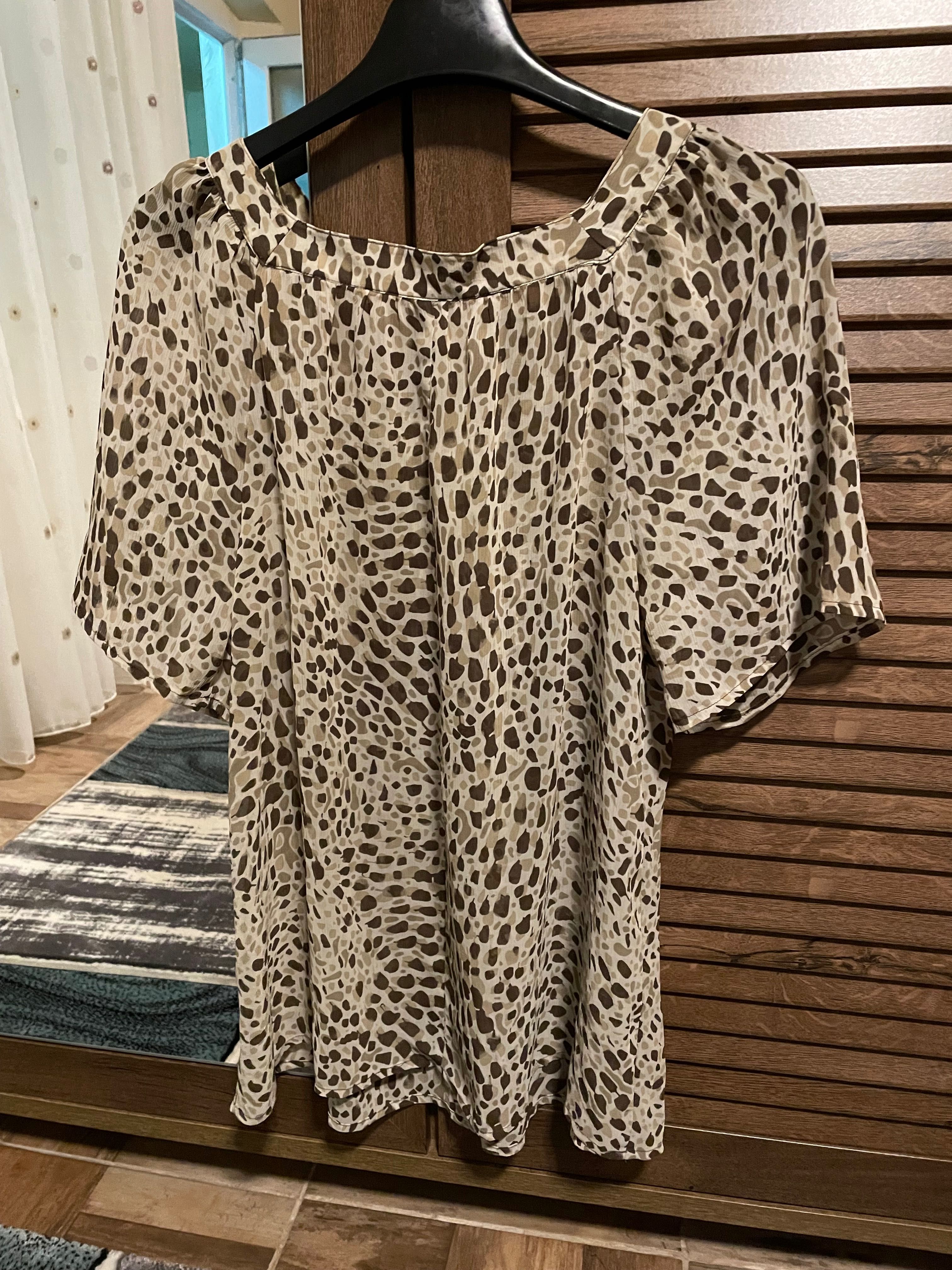 Bluză imprimeu leopard elegantă de vară H&M