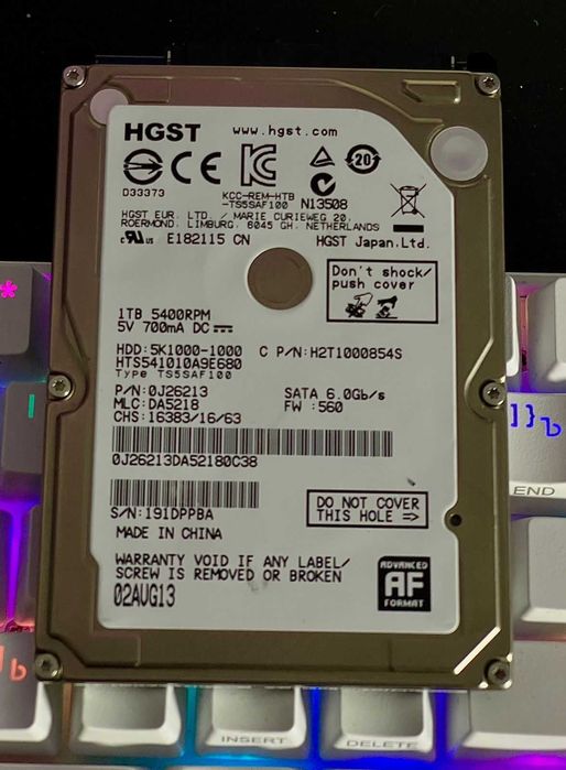 Жёсткий диск 2.5 1000gb 5400rpm