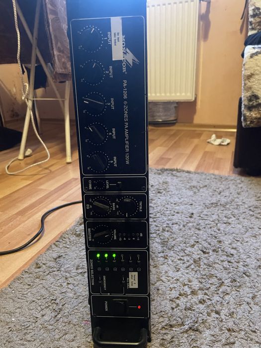 Monacor pa 1206 amplificator 6 zone DEFECT