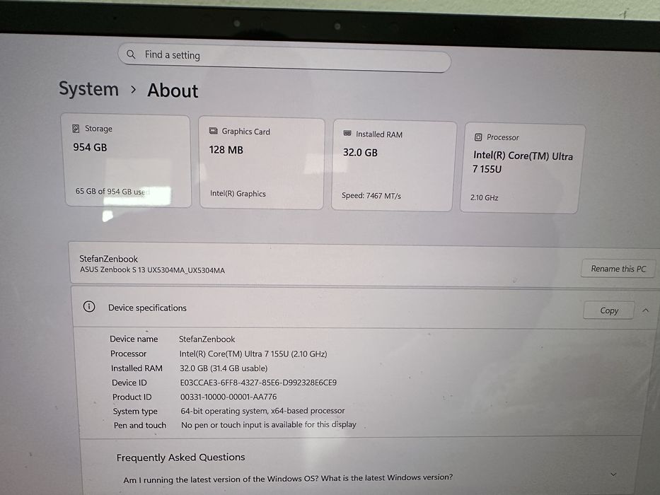 Asus Zenbook S13 2024